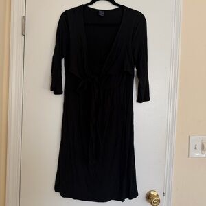 GAP Black Wrap Maternity Nursing Dress